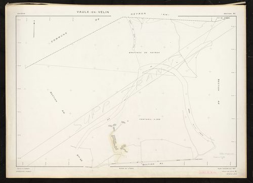 Section AI. Feuille renouvelée pour 1967. Plan supprimé.