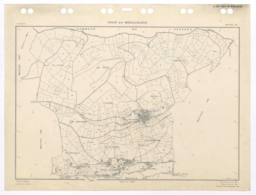 Section AL. Feuille renouvelée pour 1969. Edition à jour pour 1984.