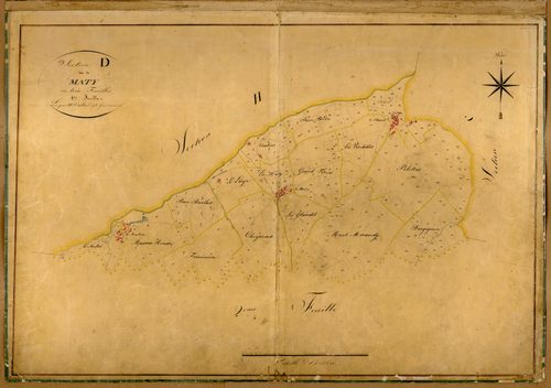 Section D dite du Maty, feuille n°1 (parcelles 1-327).