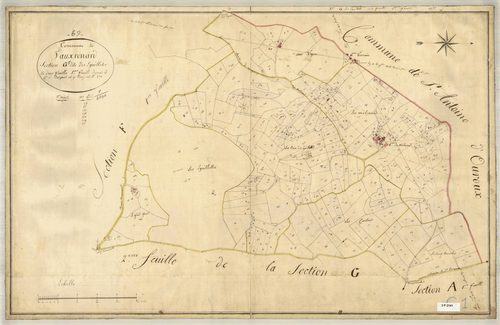 Section G dite des Eguilletes, feuille n°1 (parcelles 1-271).