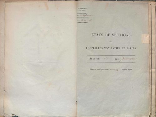 État de sections.