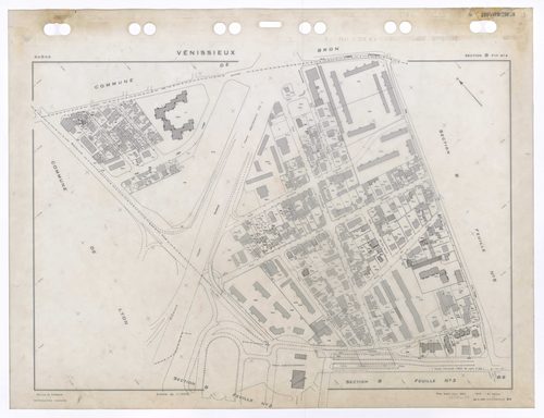 Section B feuille n°4. Plan établi pour 1950. 4e édition à jour pour 1979.
