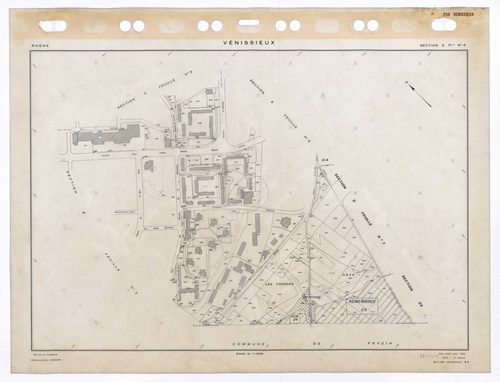 Section E feuille n°4. Plan établi pour 1950. 2e édition à jour pour 1979.