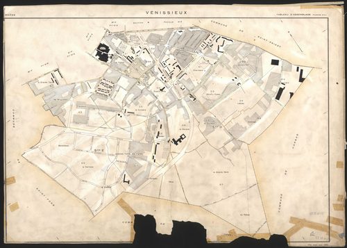 Tableau d'assemblage (TA) n°2. Plan établi pour 1950.