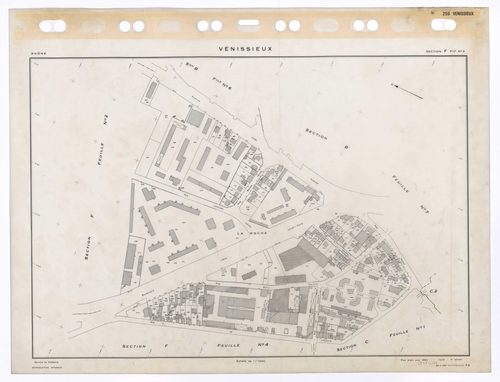 Section F feuille n°3. Plan établi pour 1950. 3e édition à jour pour 1979.