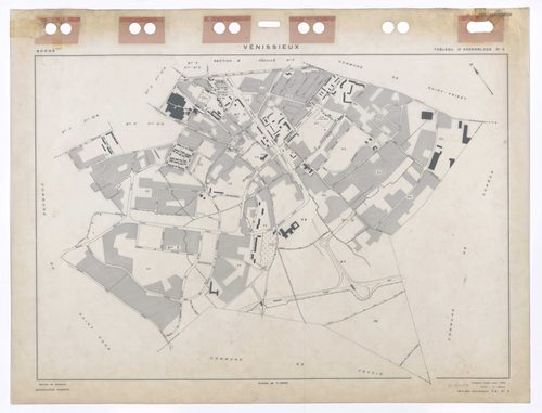 Tableau d'assemblage (TA) n°2. Cadastre établi pour 1950. 2e édition pour 1979.