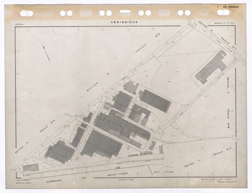 Section F feuille n°9. Plan établi pour 1950. 3e édition à jour pour 1979.
