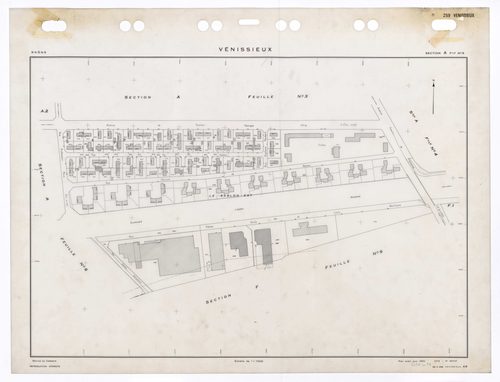 Section A feuille n°5. Plan établi pour 1950. 4e édition à jour pour 1979.