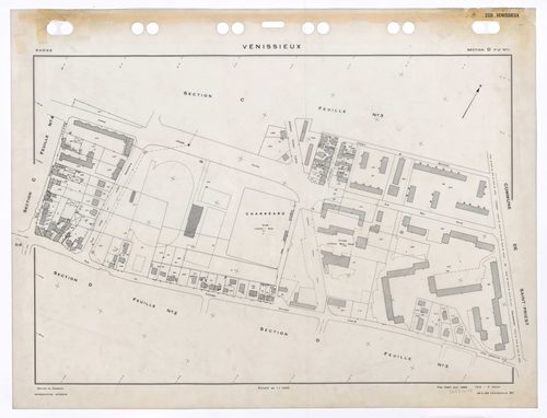Section D feuille n°1. Plan établi pour 1950. 3e édition à jour pour 1979.