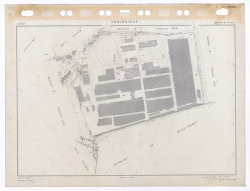 Section B feuille n°7. Plan établi pour 1950. 3e édition à jour pour 1979.