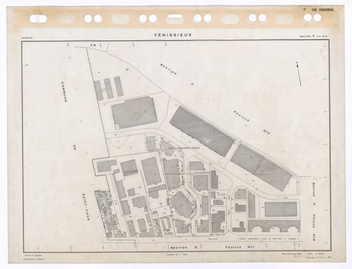 Section F feuille n°6. Plan établi pour 1950. 3e édition à jour pour 1979.