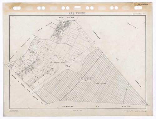 Section D feuille n°7. Plan établi pour 1950. 3e édition à jour pour 1979.