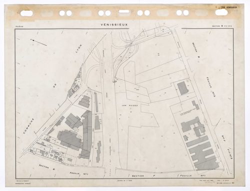 Section B feuille n°2. Plan établi pour 1950. 3e édition à jour pour 1979.