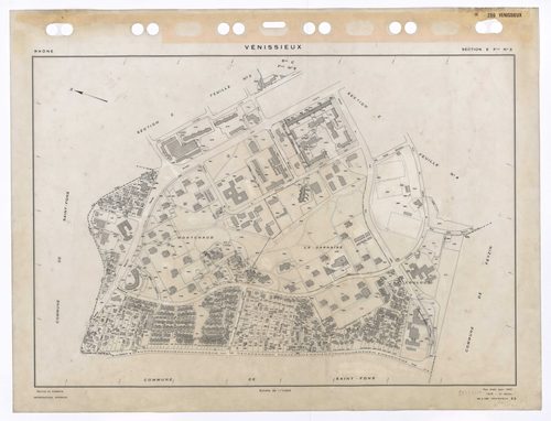 Section E feuille n°3. Plan établi pour 1950. 2e édition à jour pour 1979.