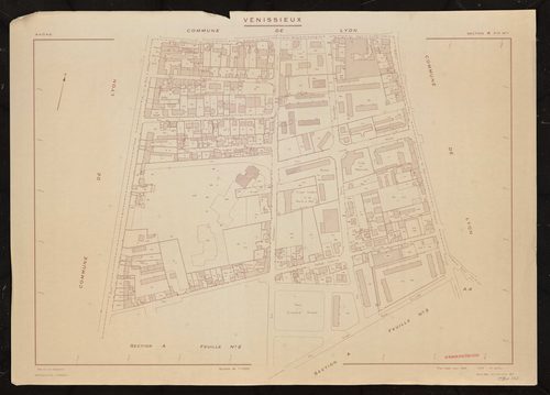 Section A feuille n°1. Plan établi pour 1950. 4e édition à jour pour 1979.