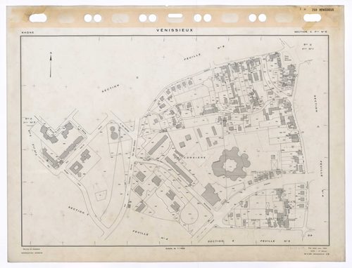 Section C feuille n°5. Plan établi pour 1950. 2e édition à jour pour 1979.
