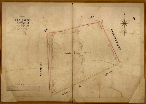 Section A dite du Moulin à Vent, feuille n°1.