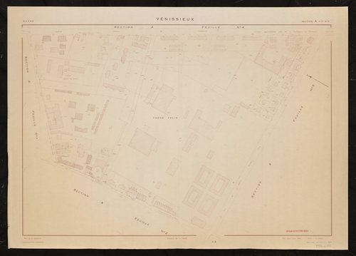 Section A feuille n°3. Plan établi pour 1950. 4e édition à jour pour 1979.