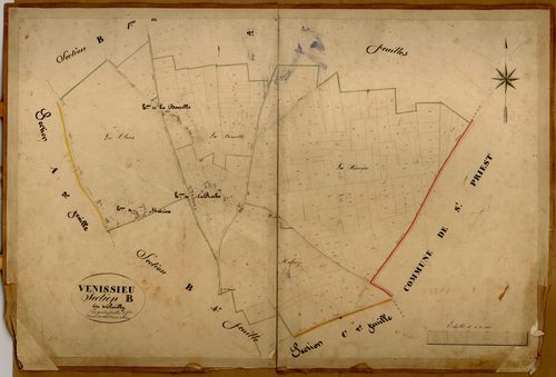 Section B dite de Parilly, feuille n°3.