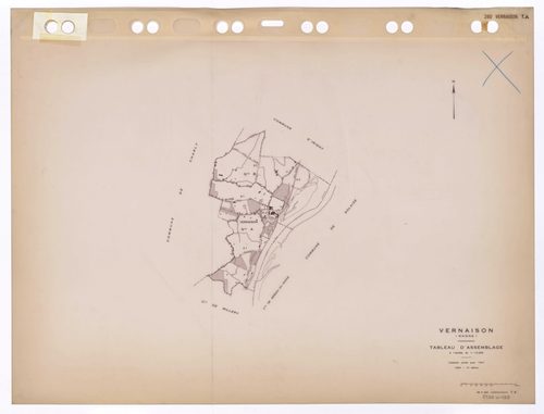 Tableau d'assemblage (TA). Cadastre révisé pour 1947. 2e édition pour 1980.
