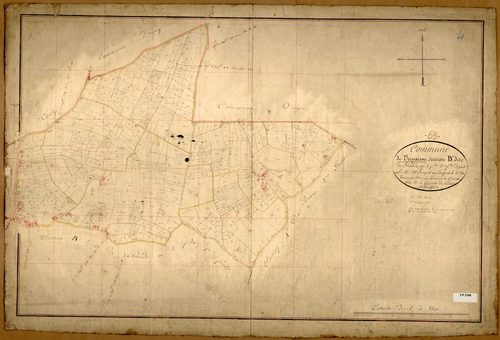 Section B dite de Pronde, feuille n°2 (parcelles 255-748).