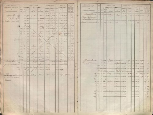 État de sections et matrice des propriétés foncières.