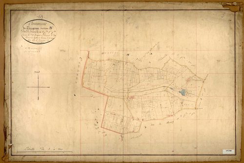 Section B dite de Pronde, feuille n°1 (parcelles 1-254).