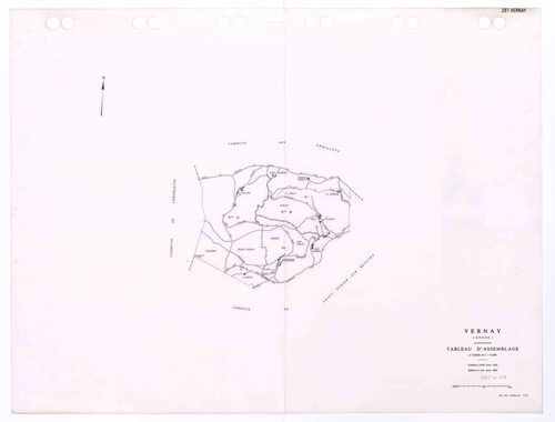 Tableau d'assemblage (TA). Cadastre révisé pour 1932. Edition à jour pour 1984.
