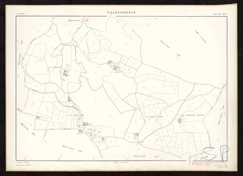 Section AH. Feuille renouvelée pour 1970.