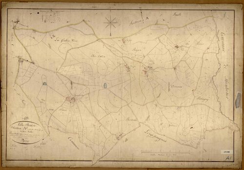 Section A dite du Mont-Girard, feuille n°1 (parcelles 1-283).