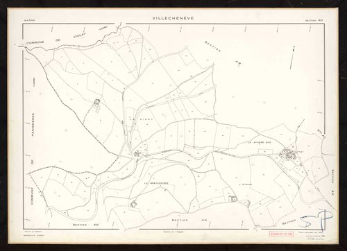 Section AO. Feuille renouvelée pour 1970.
