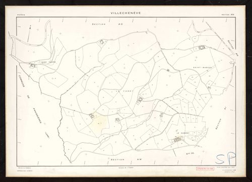 Section AN. Feuille renouvelée pour 1970.
