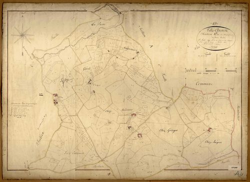 Section A dite du Mont-Girard, feuille n°2 (parcelles 284-645).