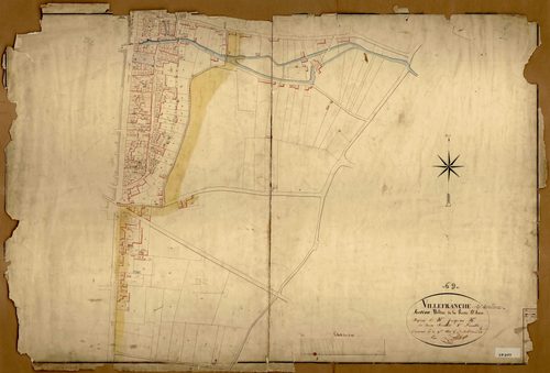Section B dite de la Porte d'Anse, feuille n°1 (parcelles 1-397).