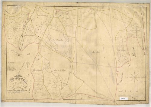 Section D dite de Bois-Franc, feuille unique (parcelles 1-431) : section attribuée à Jarnioux en 1869.