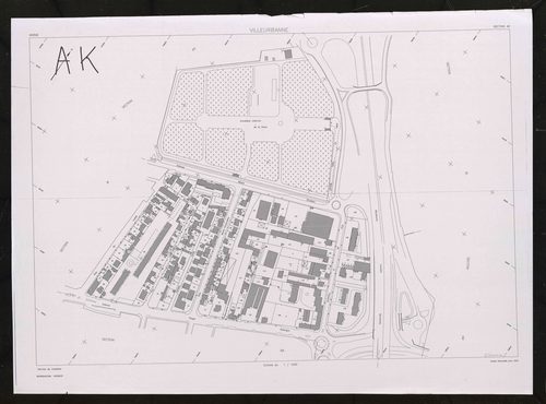 Section AK. Feuille remaniée pour 2001.