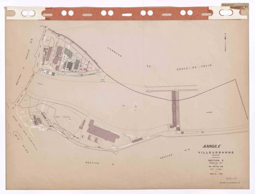 Section E feuille n°1. Plan révisé pour 1944. 3e édition à jour pour 1979. Plan annulé.