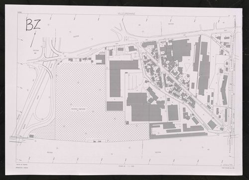 Section BZ. Feuille remaniée pour 2001.