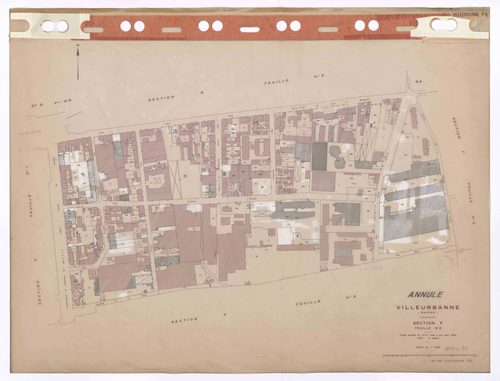 Section F feuille n°2. Feuille dressée en 1812, mise à jour pour 1944. 3e édition à jour pour 1979. Plan annulé.