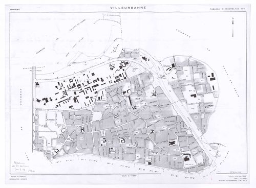 Tableau d'assemblage (TA) n°1. Cadastre révisé pour 1944. 2e édition pour 1979.