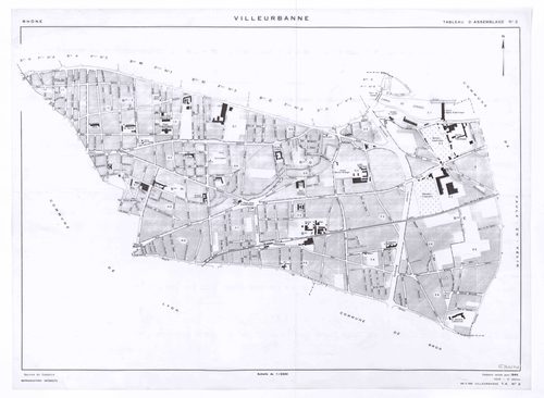 Tableau d'assemblage (TA) n°2. Cadastre révisé pour 1944. 2e édition pour 1979.