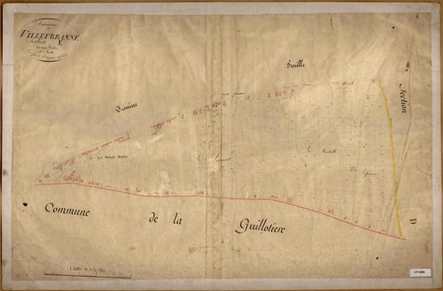 Section E dite des Maisons Neuves, feuille n°2.