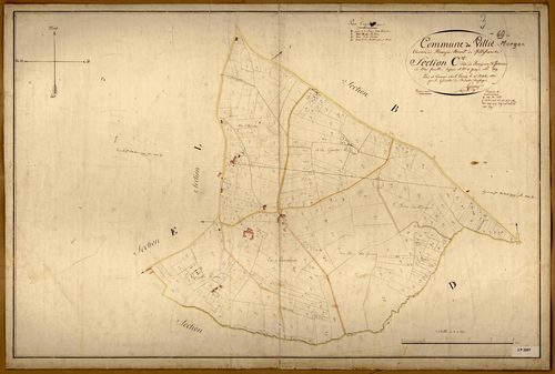 Section C dite de Ronzière et Javernière, feuille unique (parcelles 1-339).