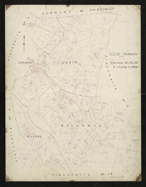 Sections AC, AD, AE : planchette n°3.