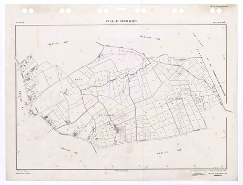 Section AN. Feuille renouvelée pour 1961. Edition à jour pour 1992.