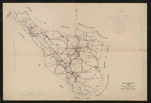 Tableau d'assemblage (TA). Cadastre révisé pour 1961.