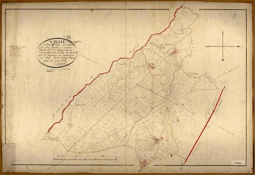 Section H dite des Vachats, feuille unique (parcelles 1-464).