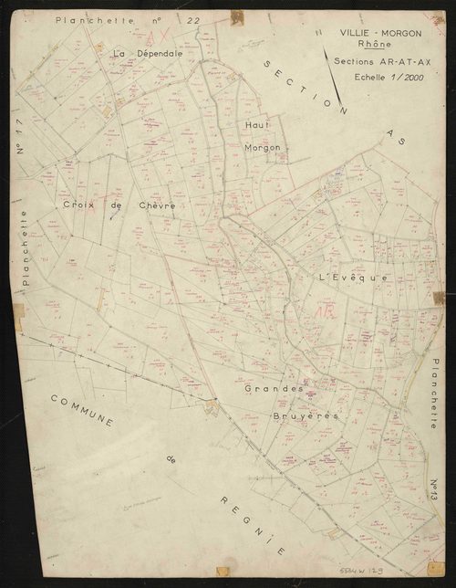 Sections AR, AT, AX : planchette n°14.
