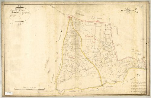 Section F dite de Ronzière, feuille unique (parcelles 1-316).