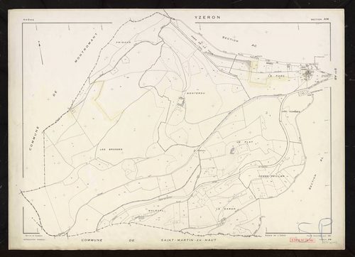 Section AM. Feuille renouvelée pour 1961.